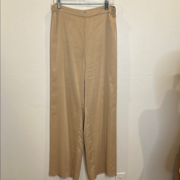 ST. JOHN EVENING SILK BLEND EVENING PANT SIZE 12 WIDE LEG - Picture 1 of 10